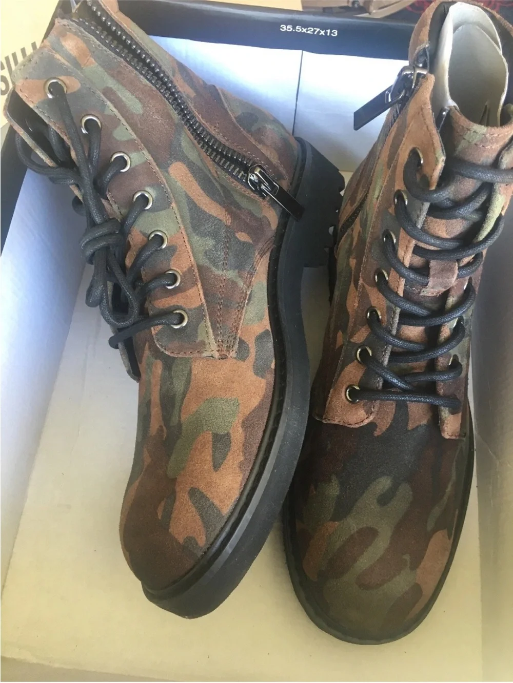 INC International Concepts Men’s Wilder Camo Boots Size 10 NWOB